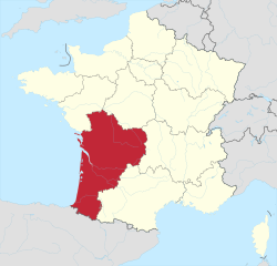 Aquitaine Region Map