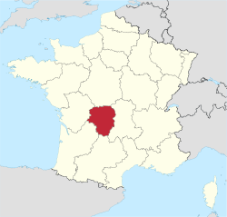 Limousin Region Map Wikipedia